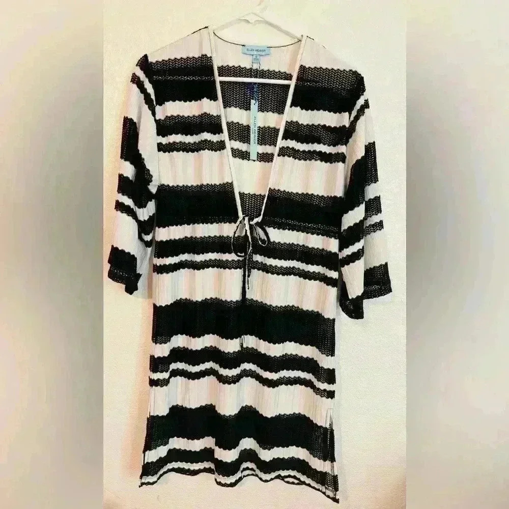ELLEN WEAVER Women's Beach Tunic Size S,